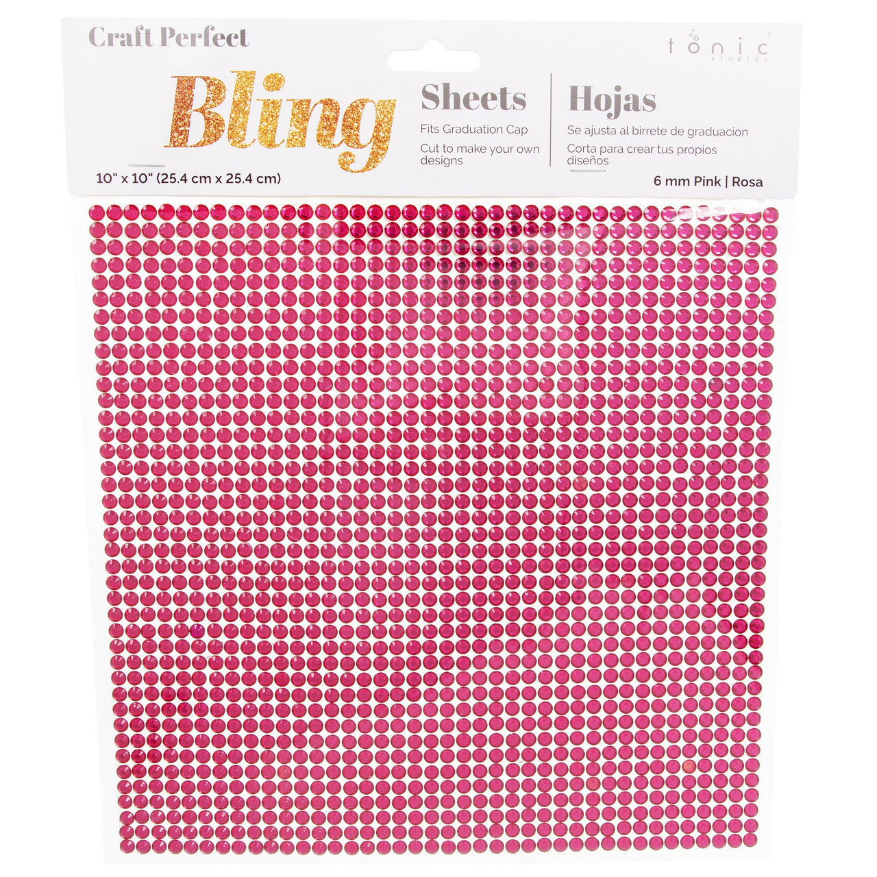10X10 Gem Sheet Pink JB-43218
