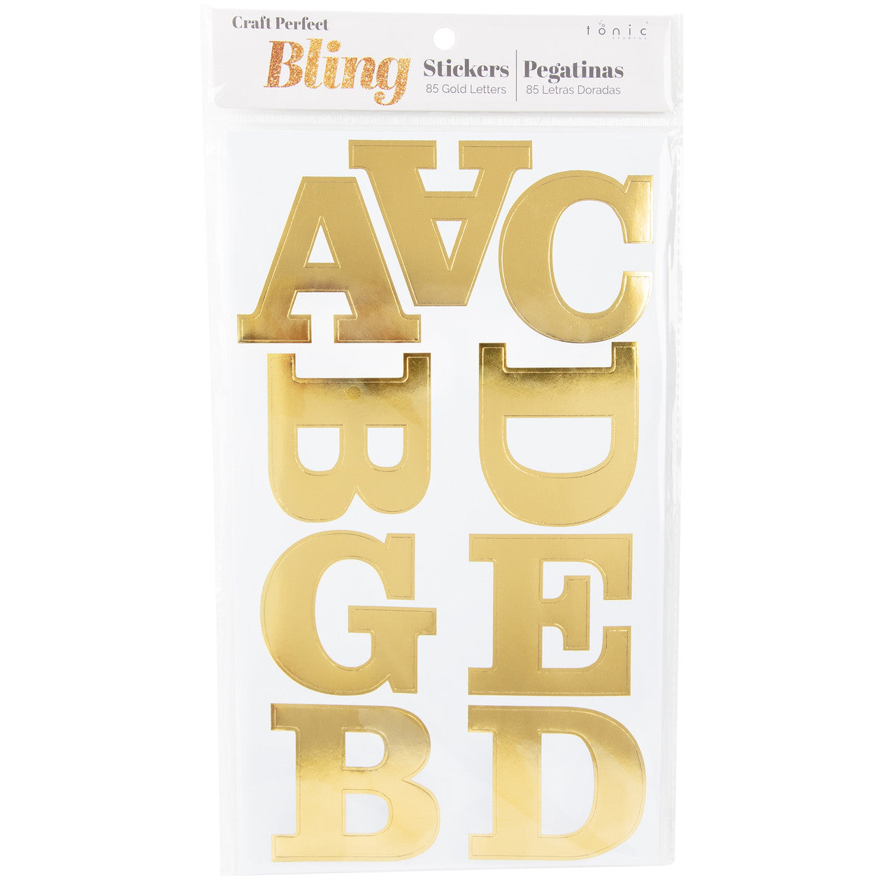 Alphabet Sticker Sheet Gold JB-43238