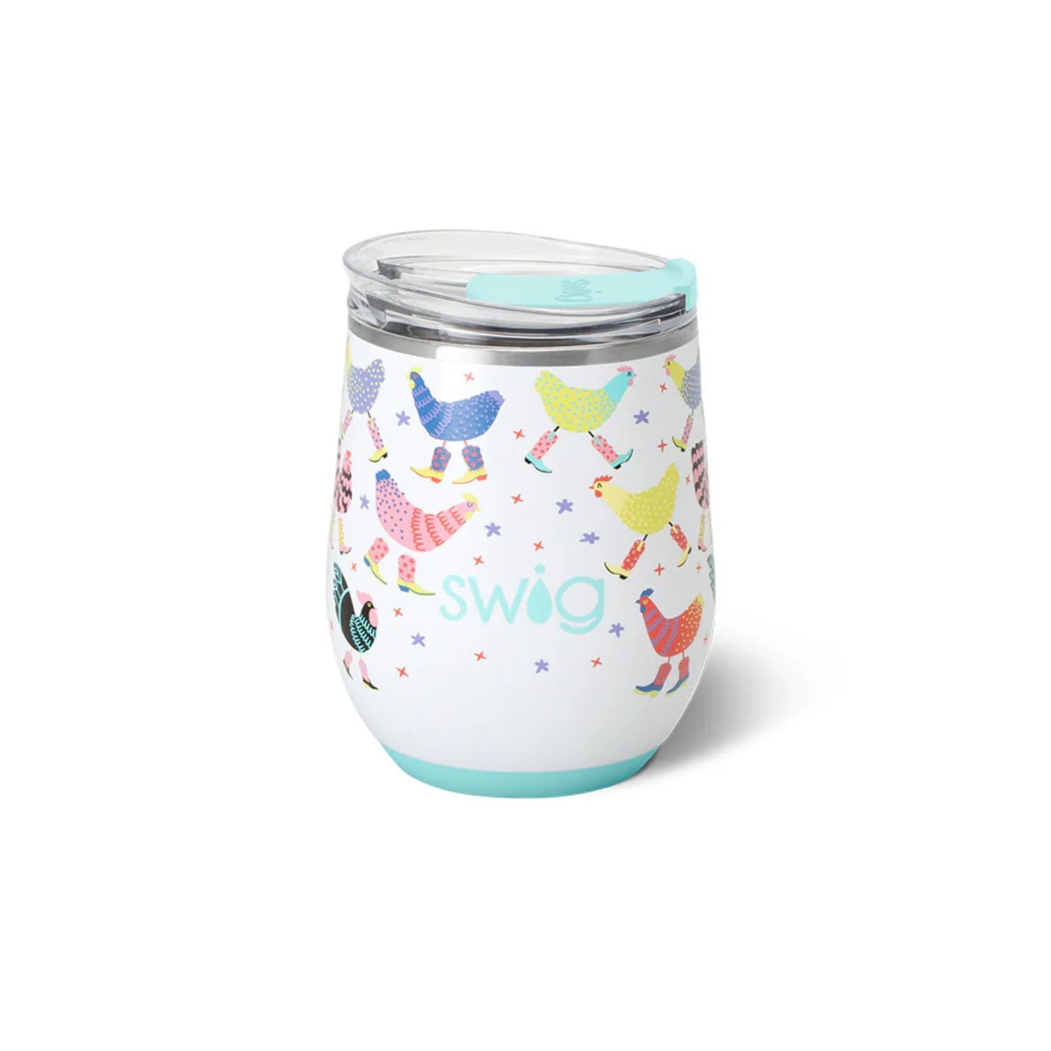 Swig 12 Oz Funky Chicken Wine Travel Cup JB-43277