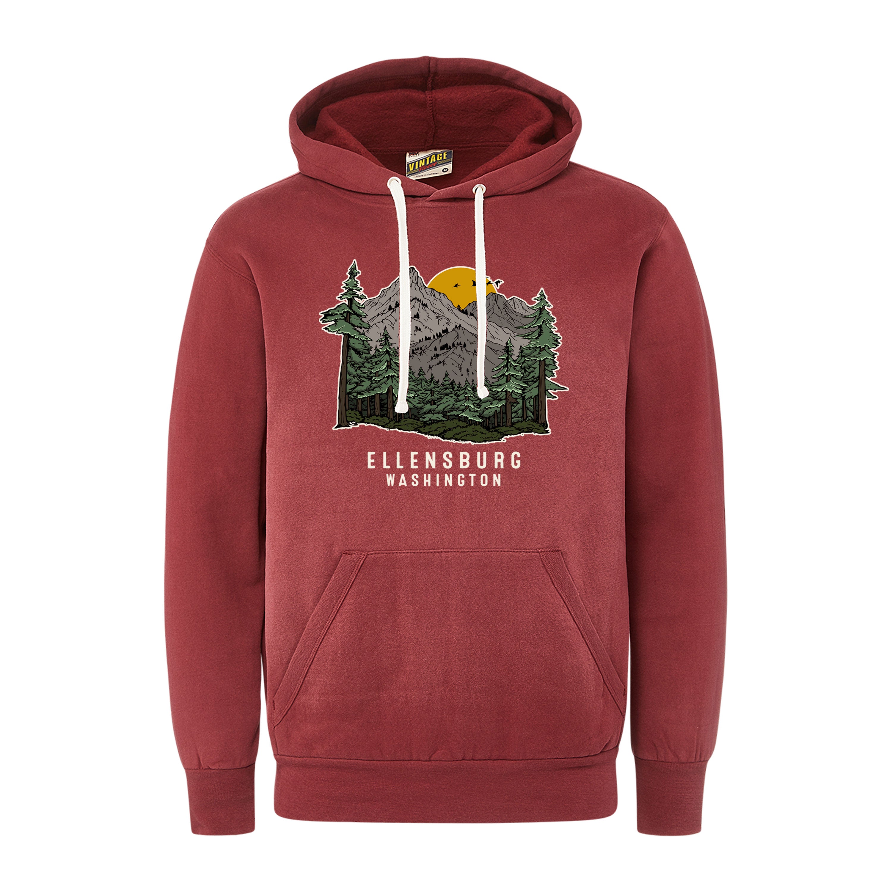 Ellensburg Vintage Fleece Hoodie JB-43322