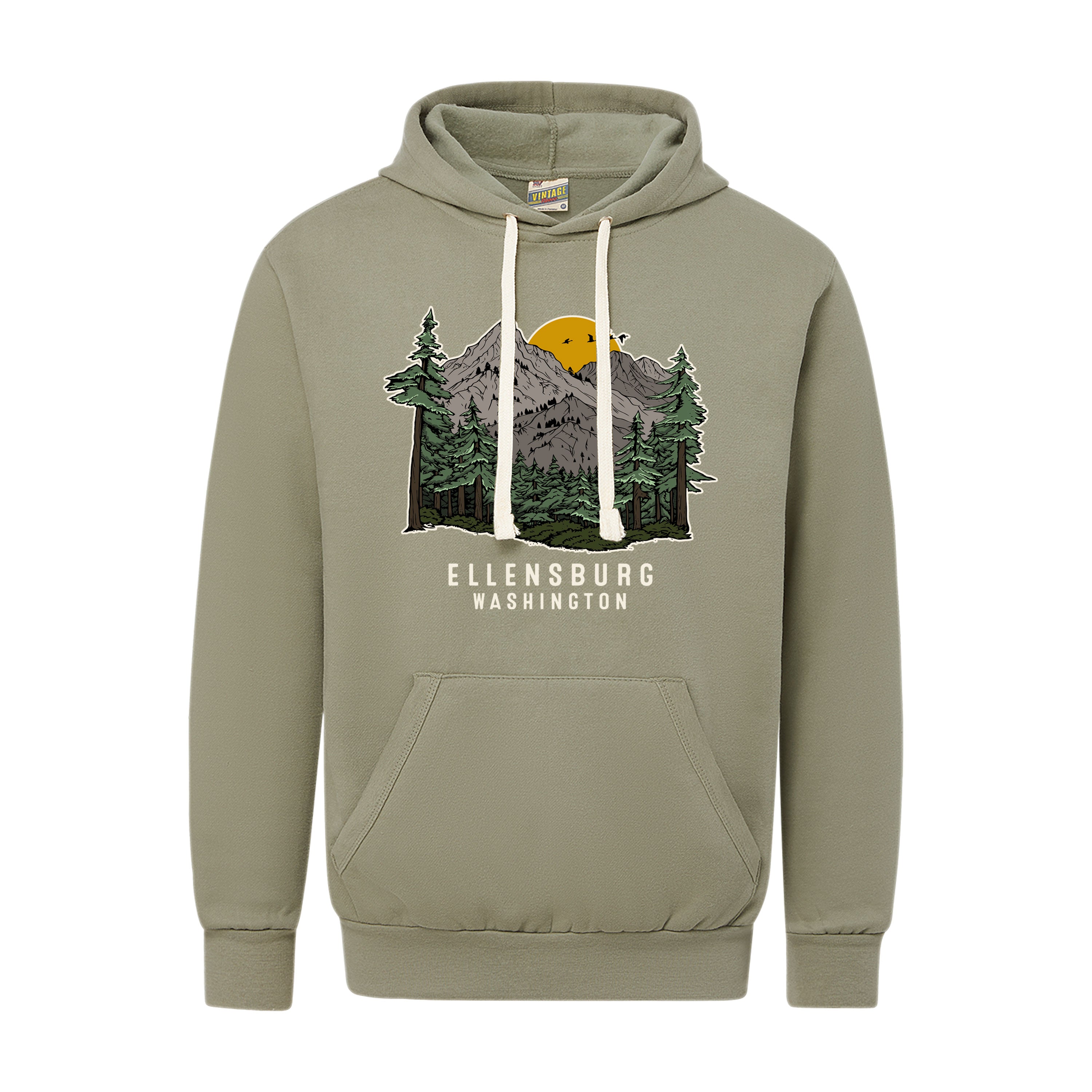 Ellensburg Vintage Fleece Hoodie JB-43322_SAGE
