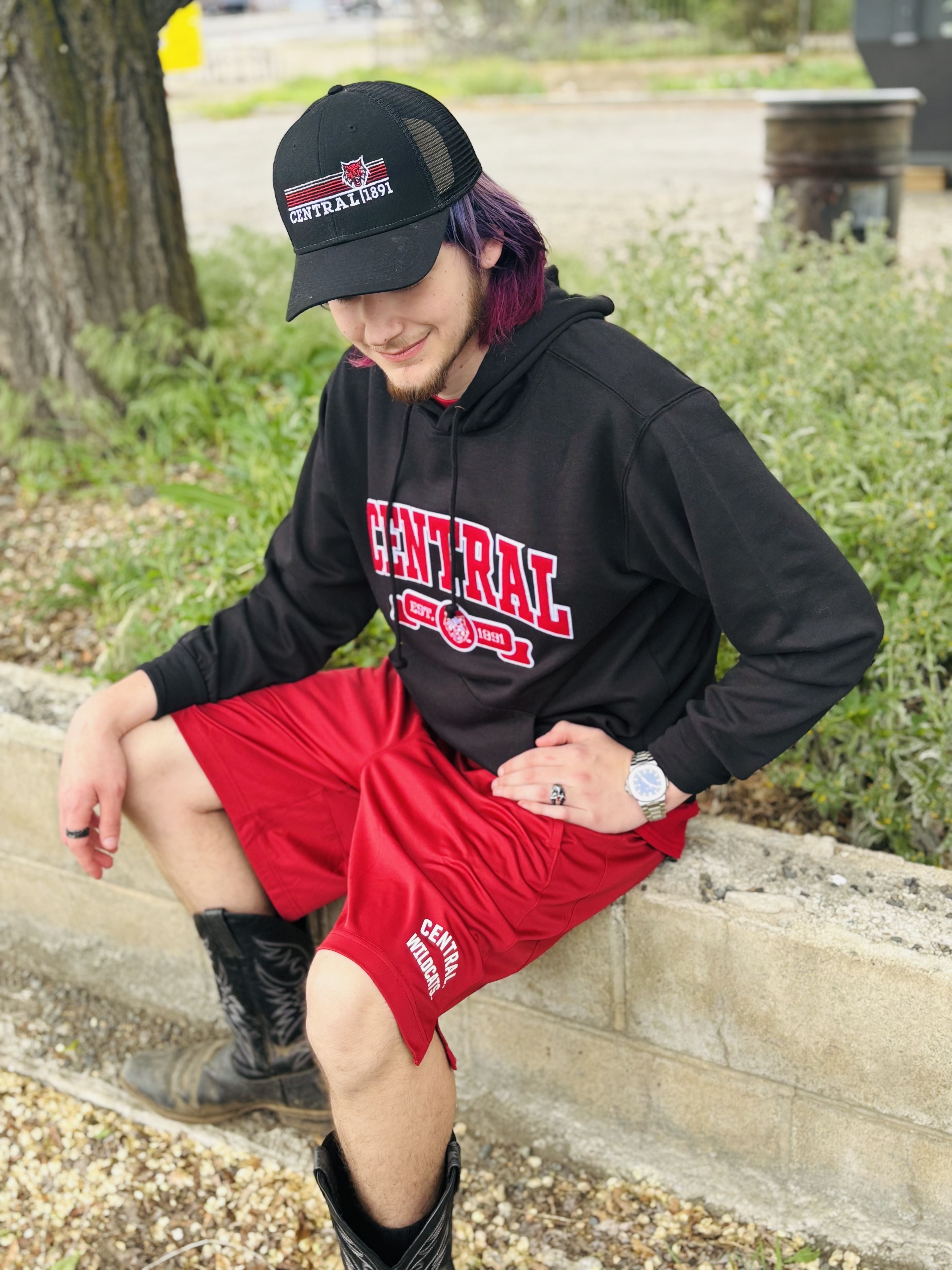 CWU Fleece Hoodie W/ Stitched CWU Logo JB-43327_3