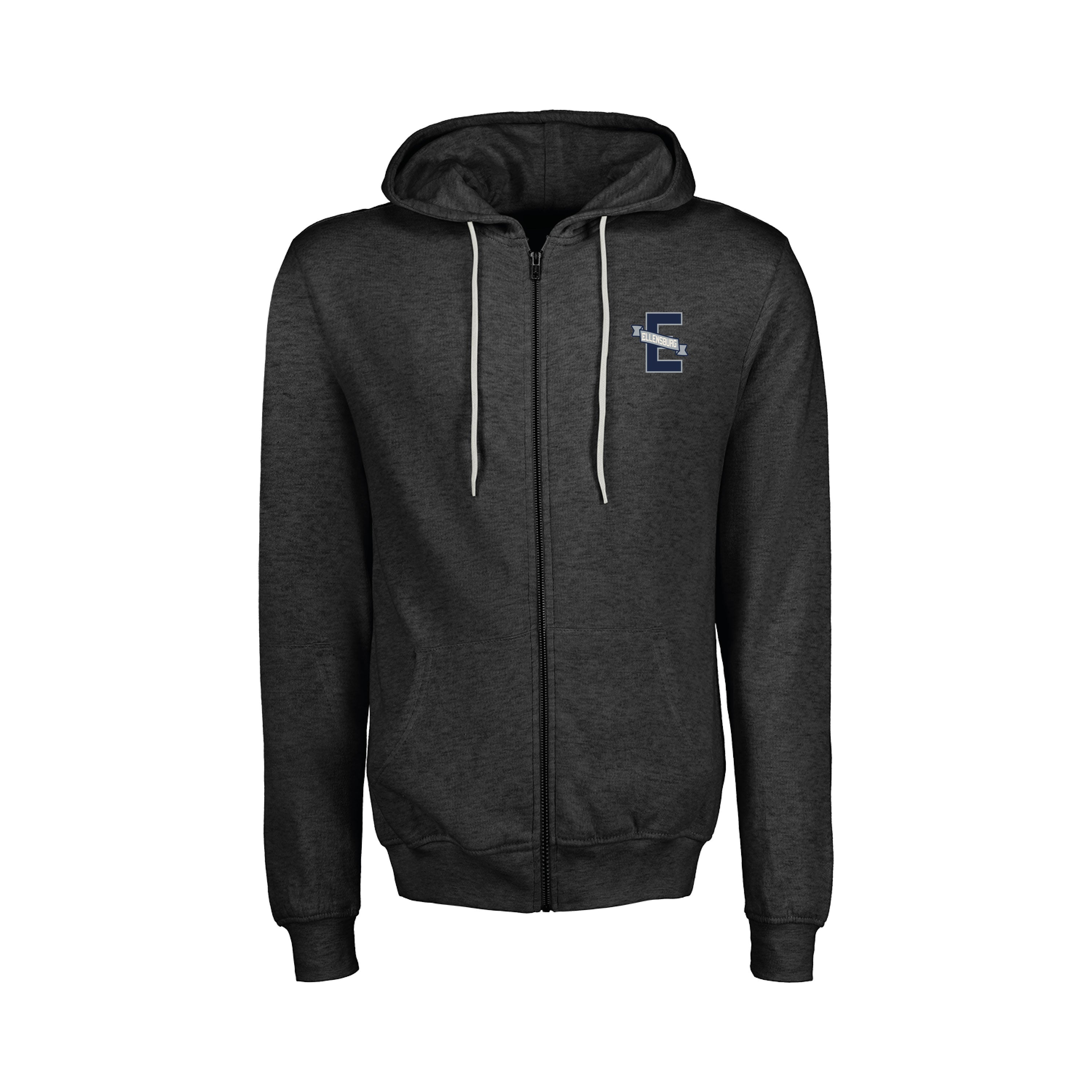 Ellensburg Retro Full Zip Hoodie JB-43328_CHARCOAL