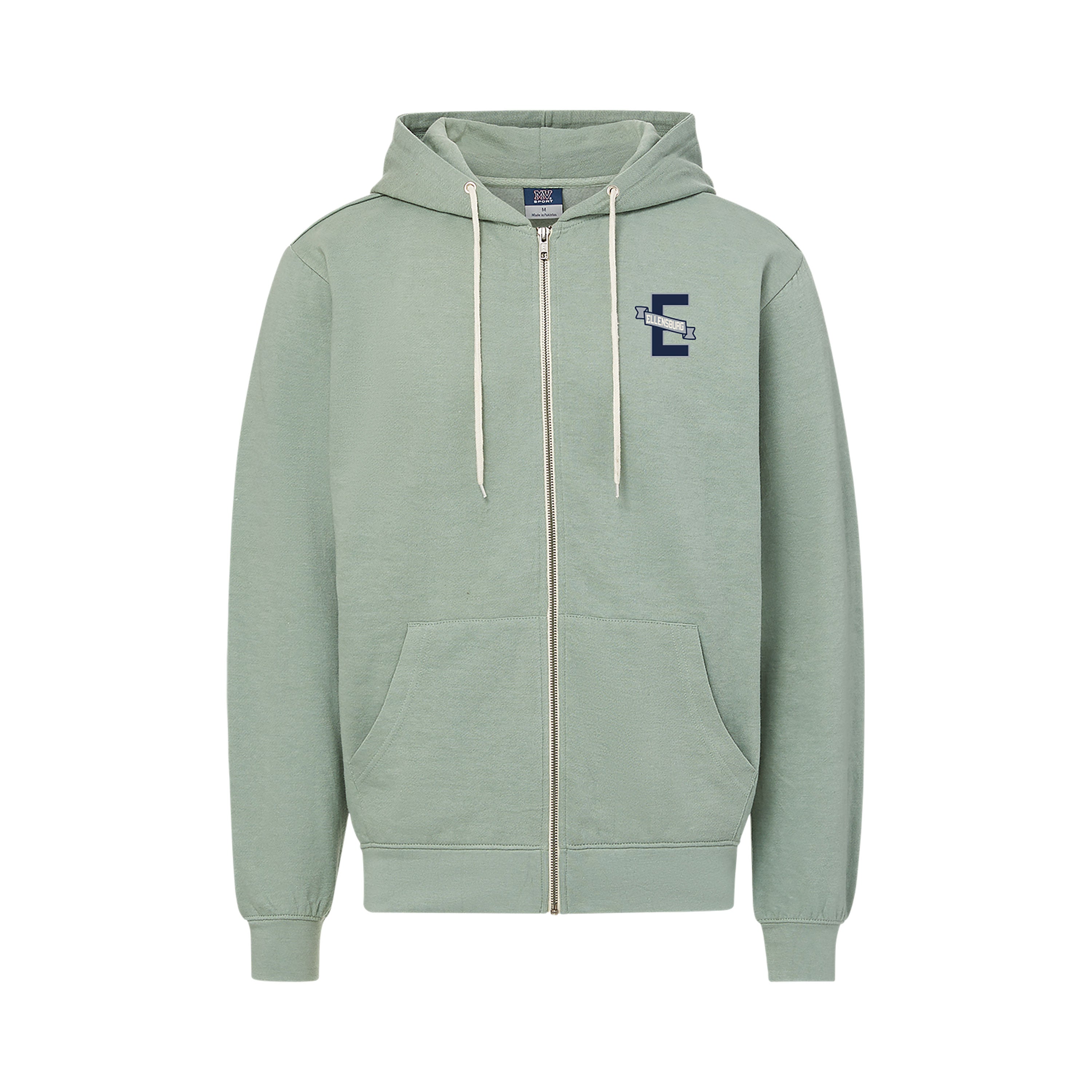 Ellensburg Retro Full Zip Hoodie JB-43328_GREENSTONE
