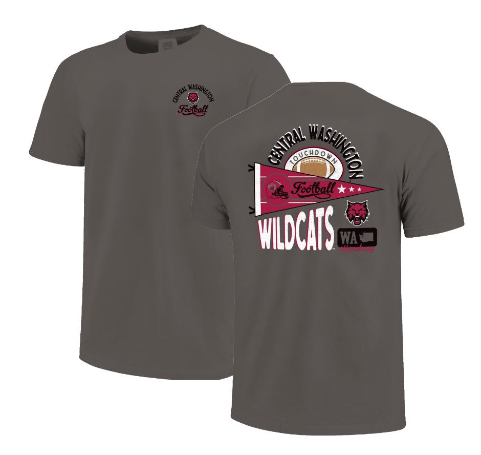 CWU Wildcats Football Spirit Gear – Comfort Tee JB-43429