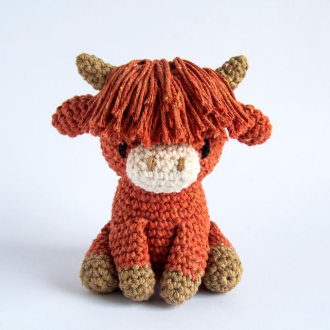Hooked Amigurumi Highland Cow JB-43559