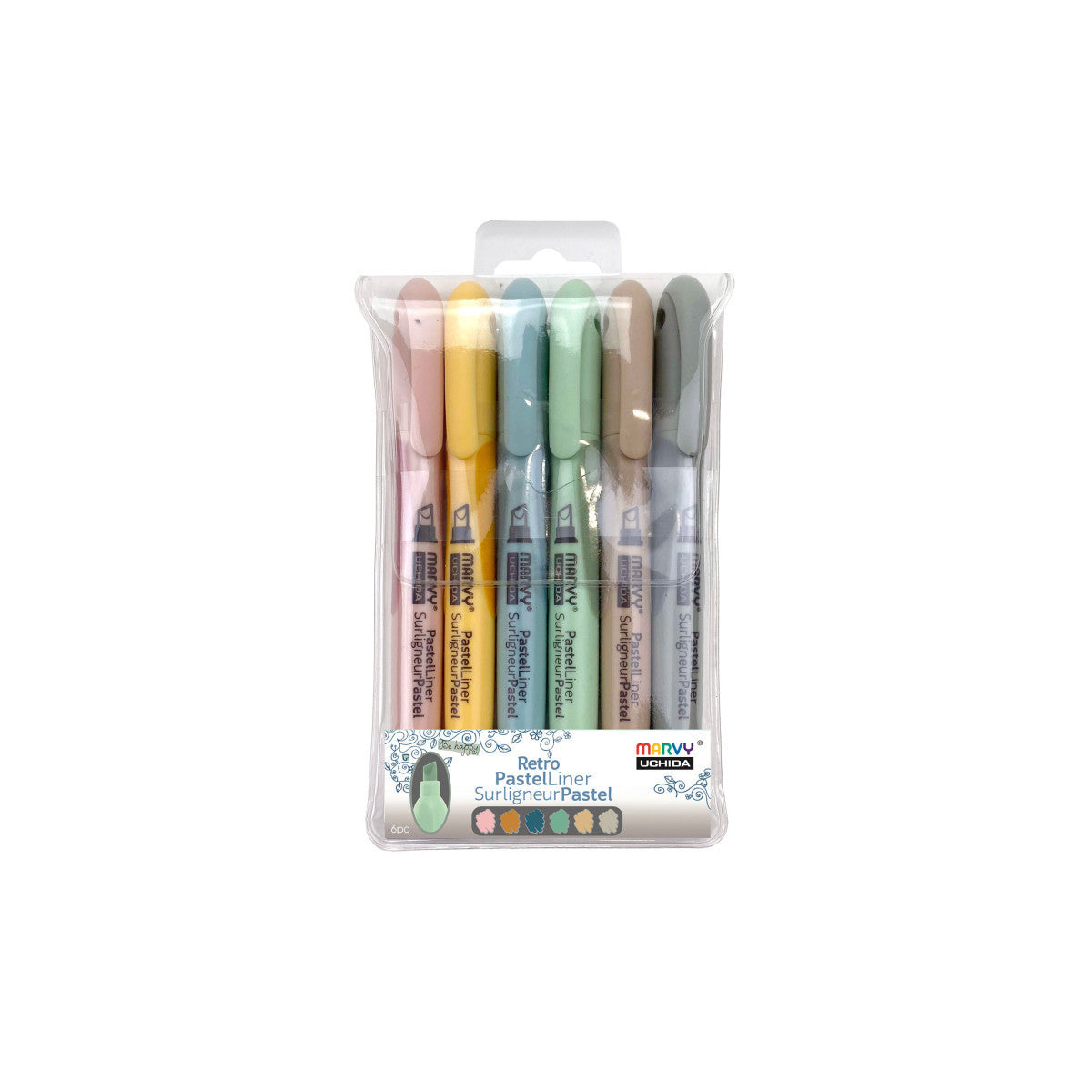 Pastel Liner Retro Chisel Tip JB-43574