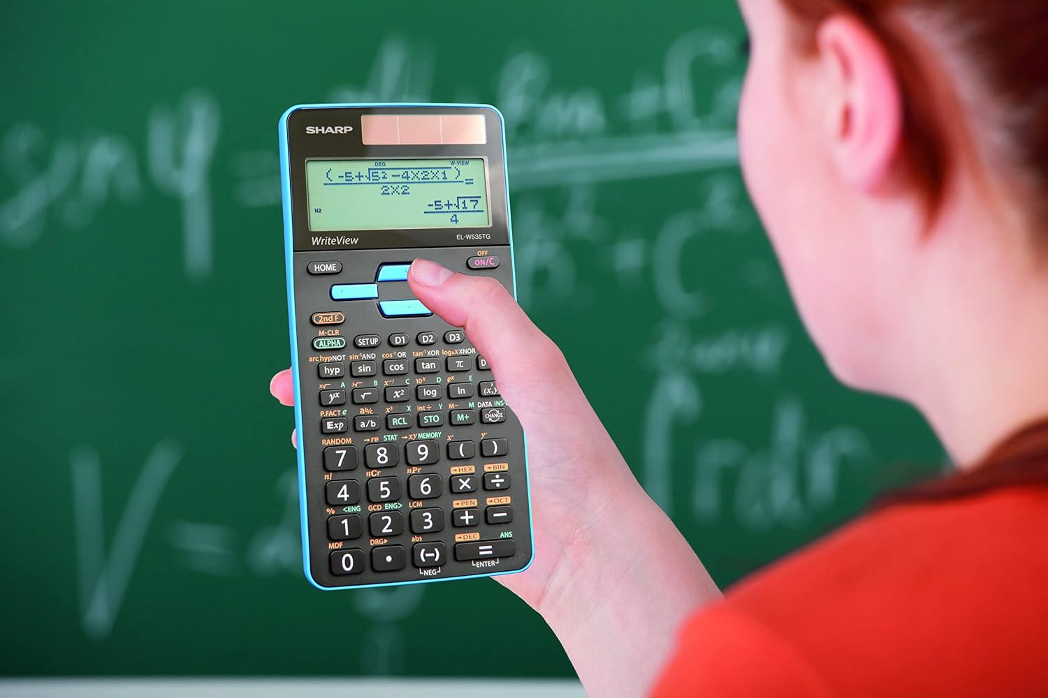 Sharp EL-W535TGBBL Scientific Calculator with WriteView™ 4 Line Display, Black, Blue JB-43616_1_b5e71d9a-3549-45ad-ac65-d82743334caa