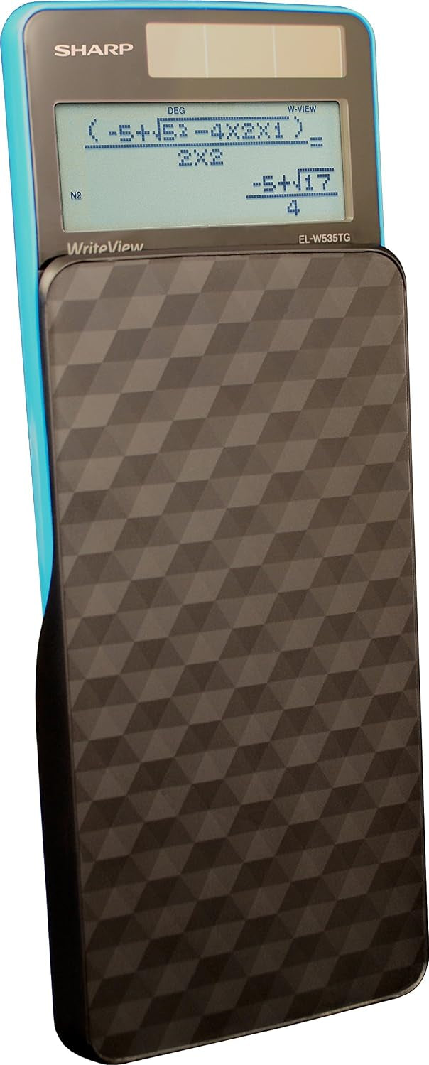 Sharp EL-W535TGBBL Scientific Calculator with WriteView™ 4 Line Display, Black, Blue JB-43616_4