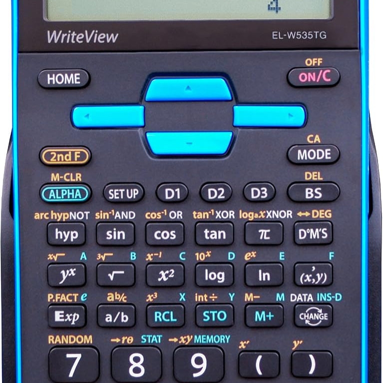 Sharp EL-W535TGBBL Scientific Calculator with WriteView™ 4 Line Display, Black, Blue JB-43616_9d846a55-4065-4691-9b27-f4a85209f1df