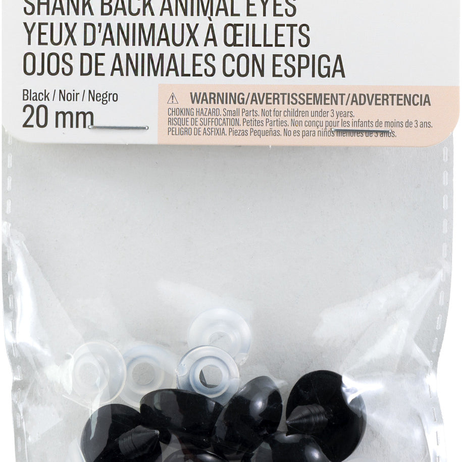 20Mm Shank Back Eyes JB-43617
