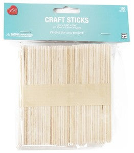 Natural Craft Sticks 150/Pkg JB-43672