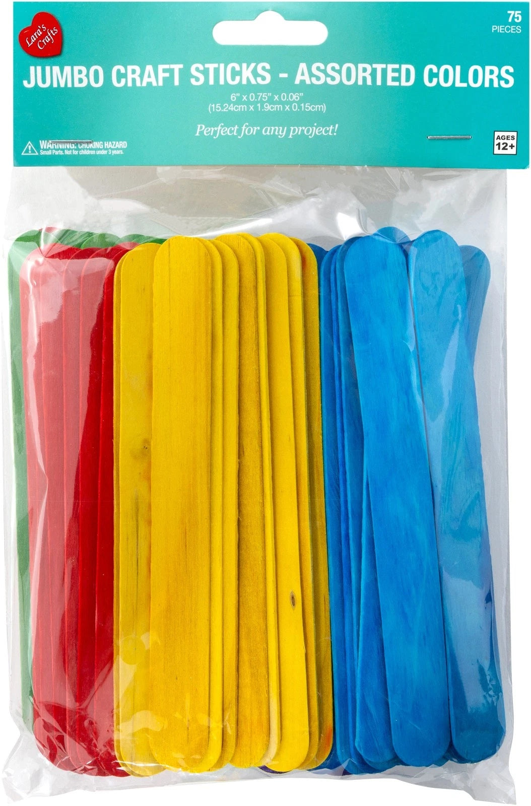 Colored Jumbo Craft Sticks JB-43673