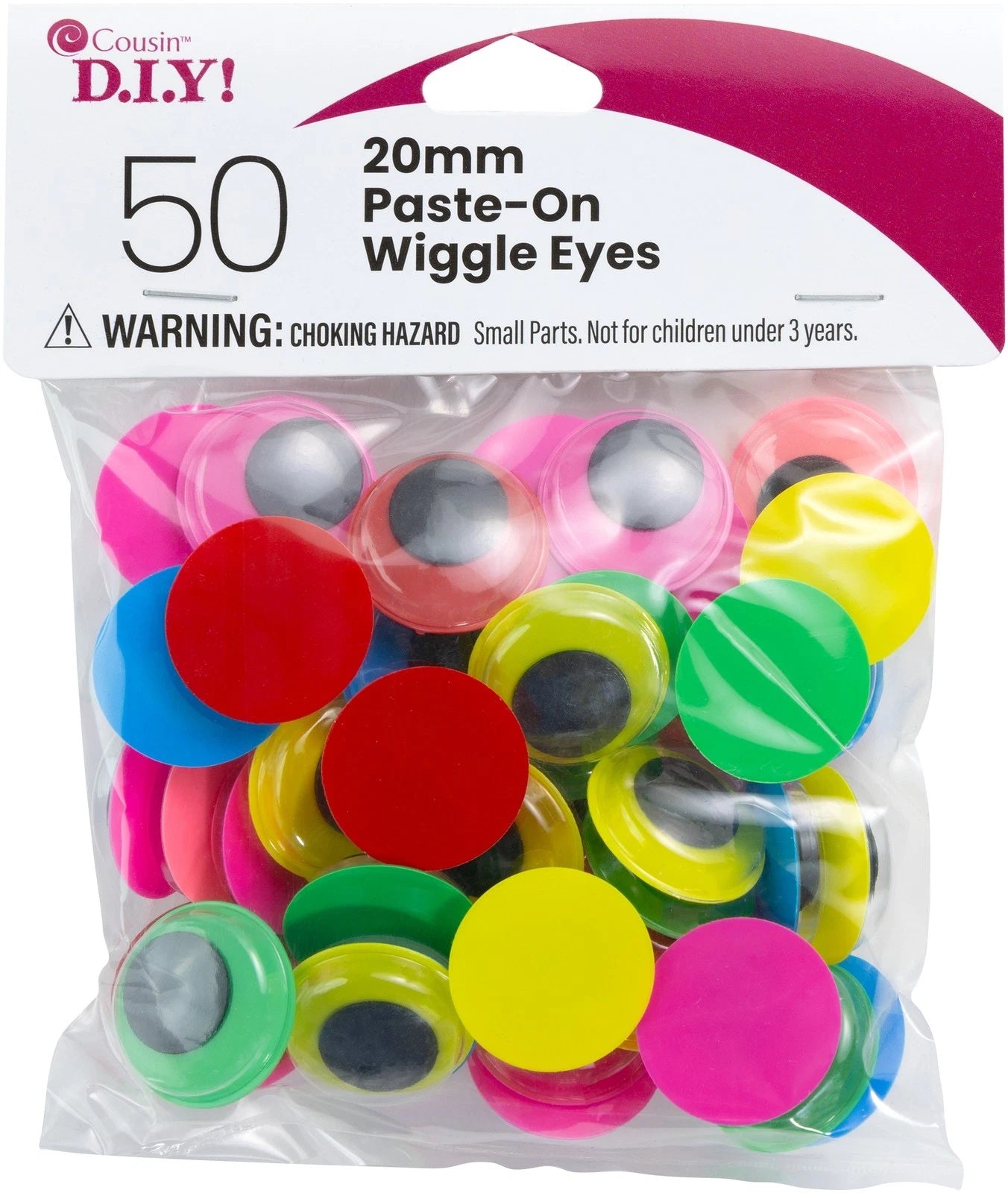 Paste On Google Eyes Colored JB-43677