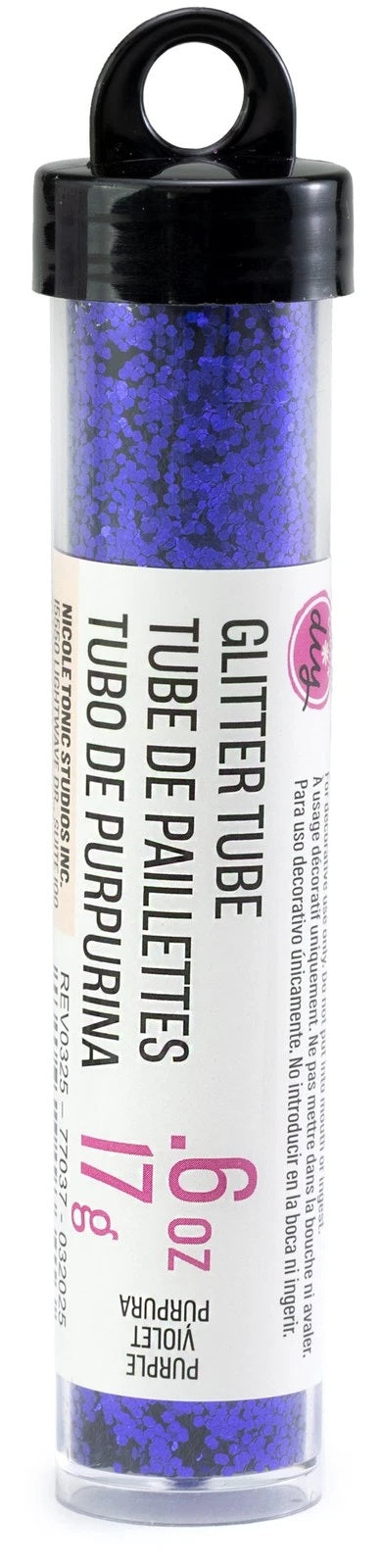 Met Purple Glitter Tube JB-43686