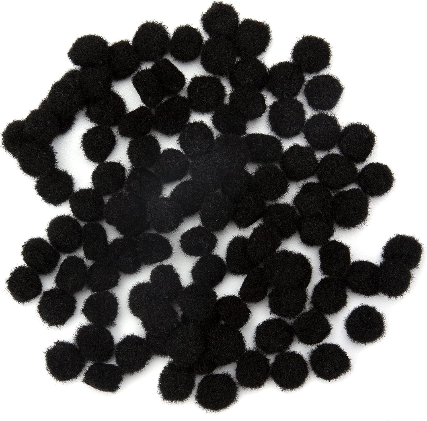 .5" Black Pom Poms JB-43766