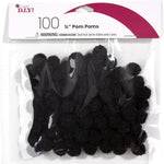 .5" Black Pom Poms JB-43766_897e9f94-ed39-4e9a-b0bc-2b94974e682d