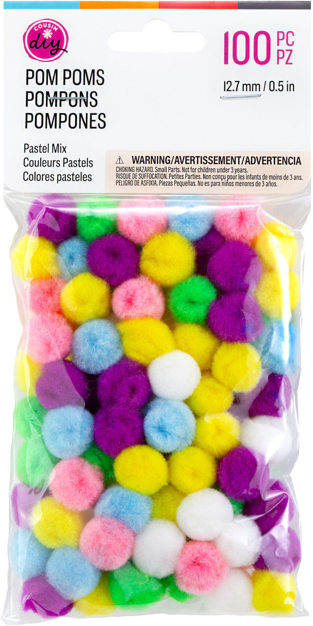 Pastel Mix Pom Poms JB-43768