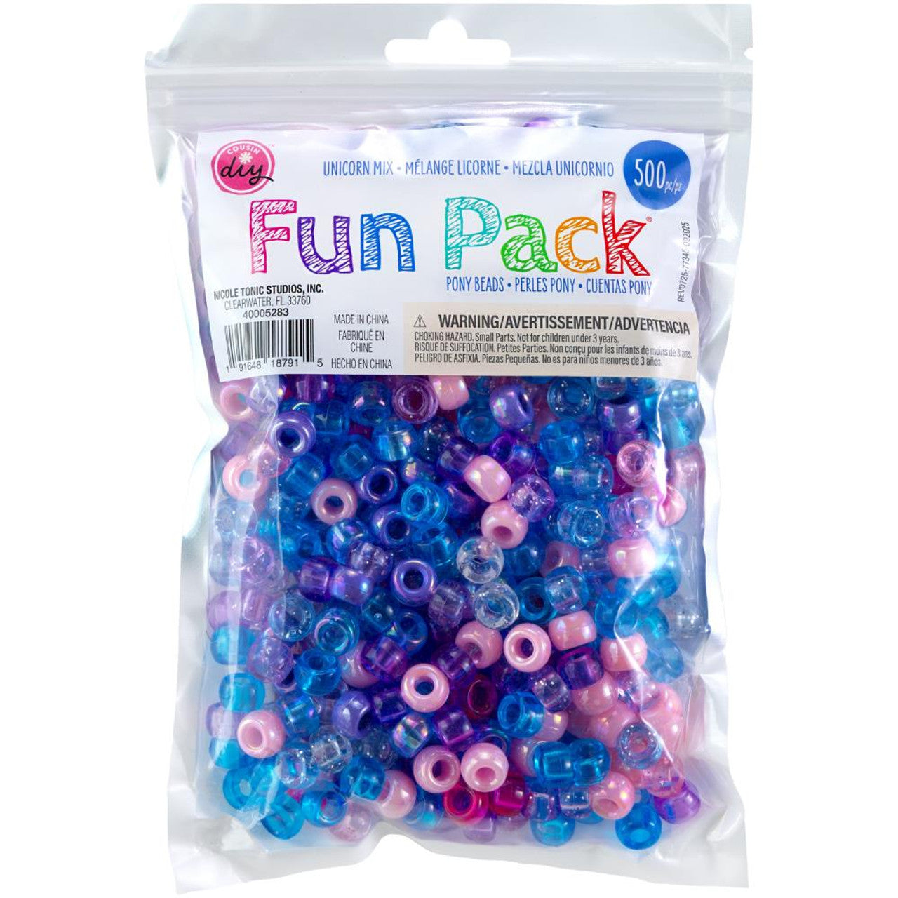Unicorn Mix Pony Bead Pk JB-43776