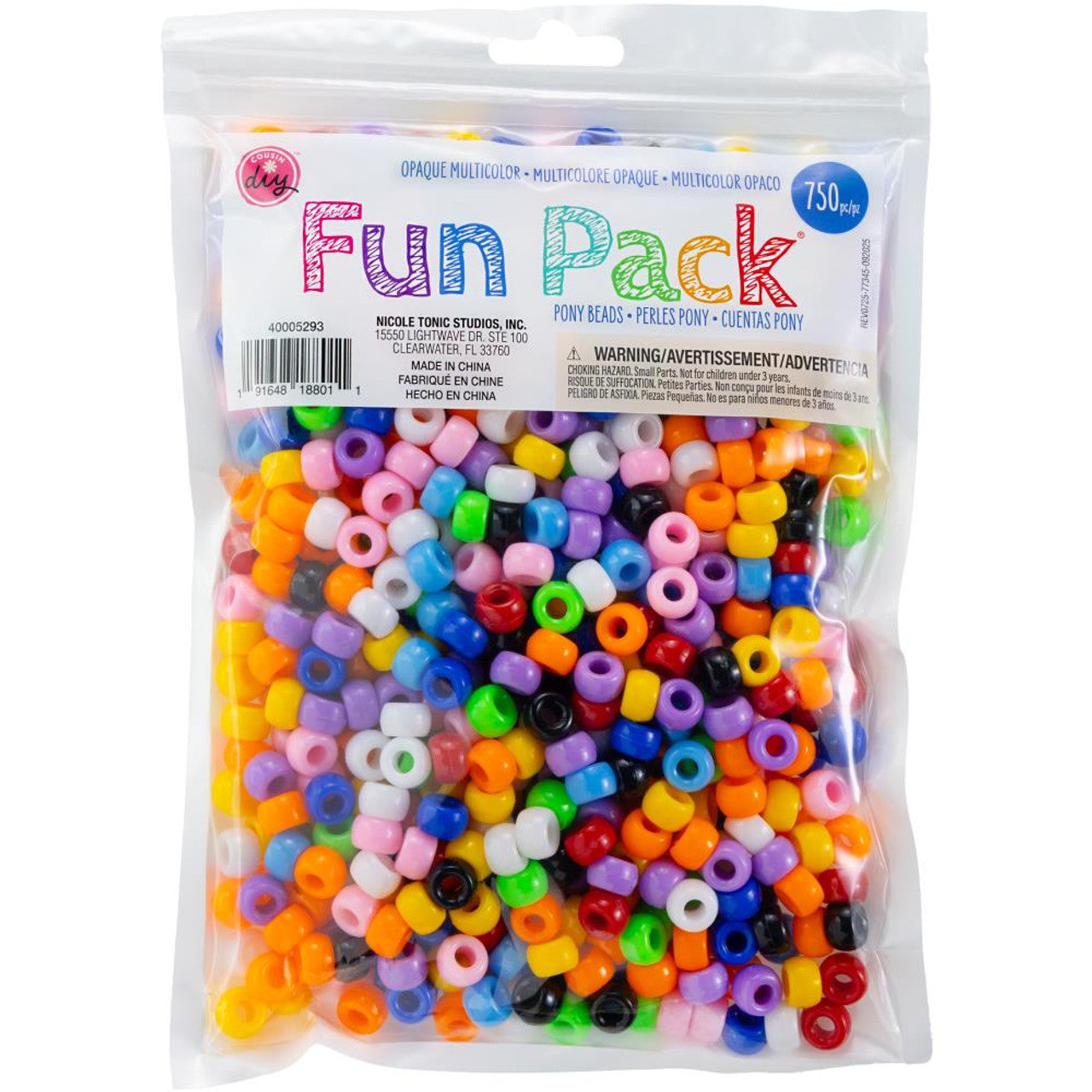 Multicolor Pony Bead Pk JB-43778
