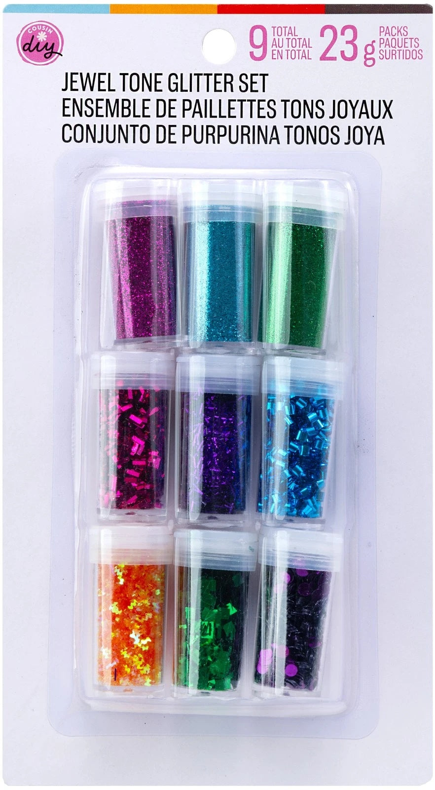 Jewel Tones Glitter Assorted JB-43783