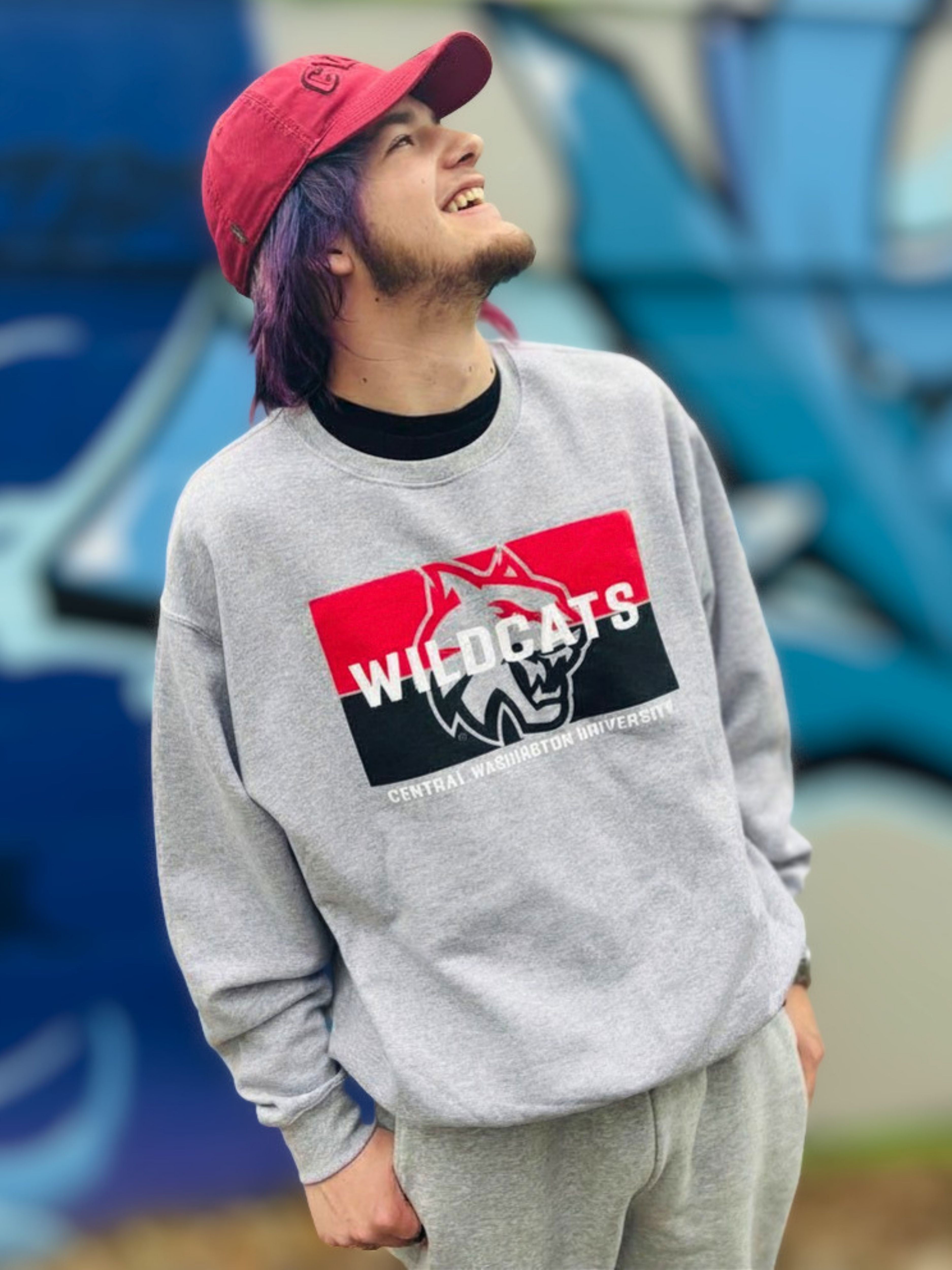 CWU Crewneck Fleece Sweatshirt 60 JB-43793