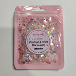 Holographic Pink Star & Heart Sequins JB-43818_5d2fd653-ff3c-4b2a-aa27-6c1c44f98616