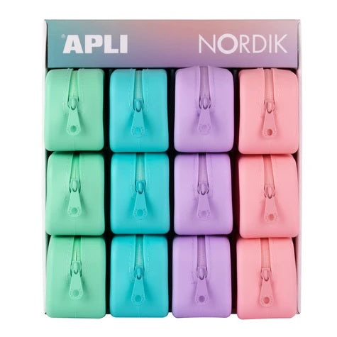 Silicone Pencil Case, Assorted Colors 40 JB-43824