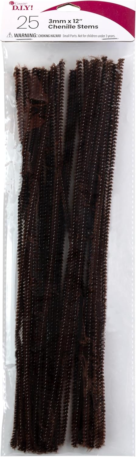 Brown Chenille Stems Pipe Cleaner JB-43905