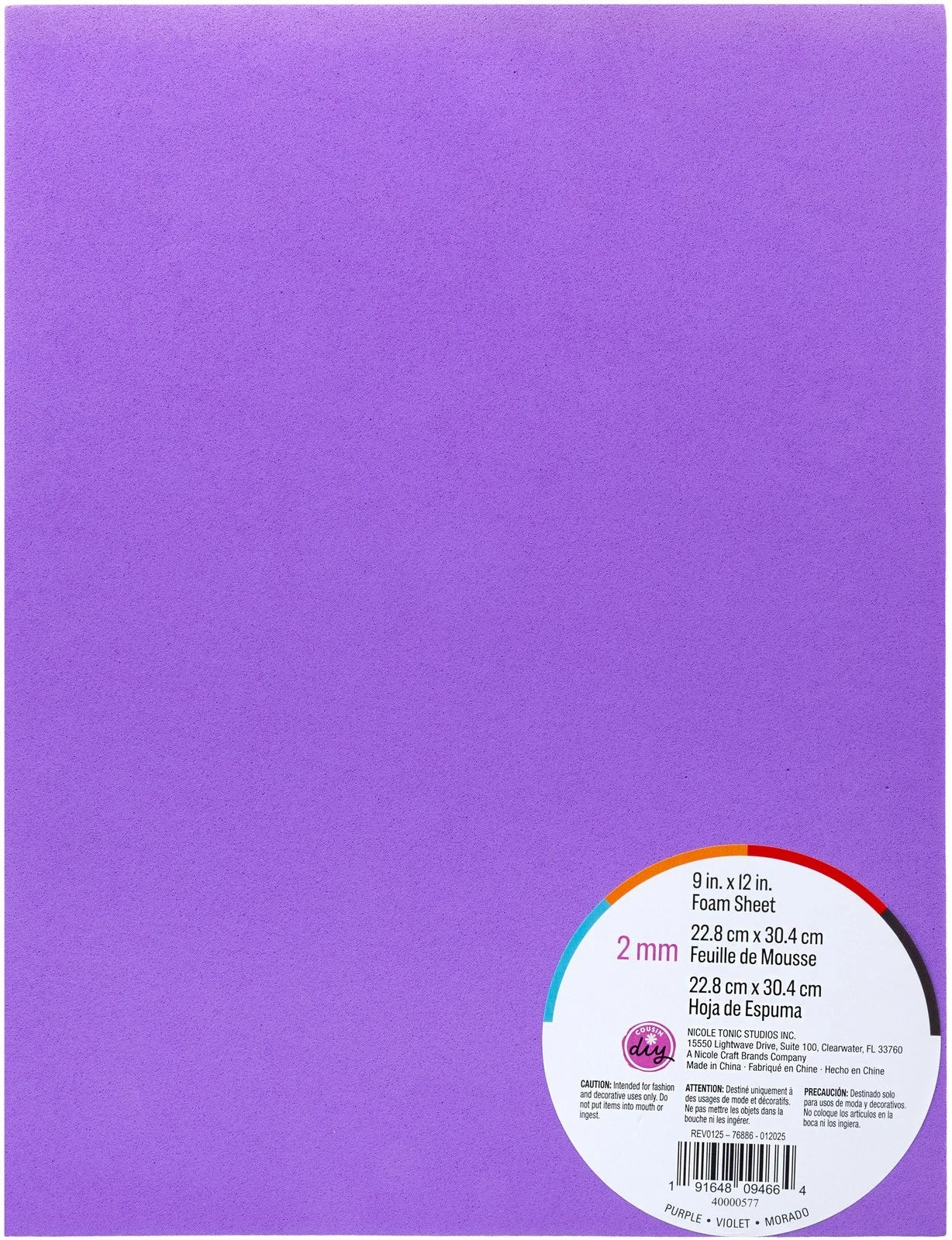 Purple Foam Sheet 2Mm JB-43908