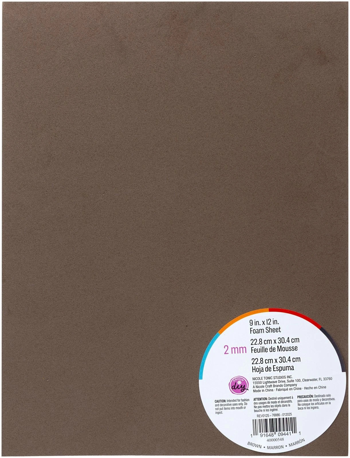 Brown Foam Sheet 2Mm JB-43910