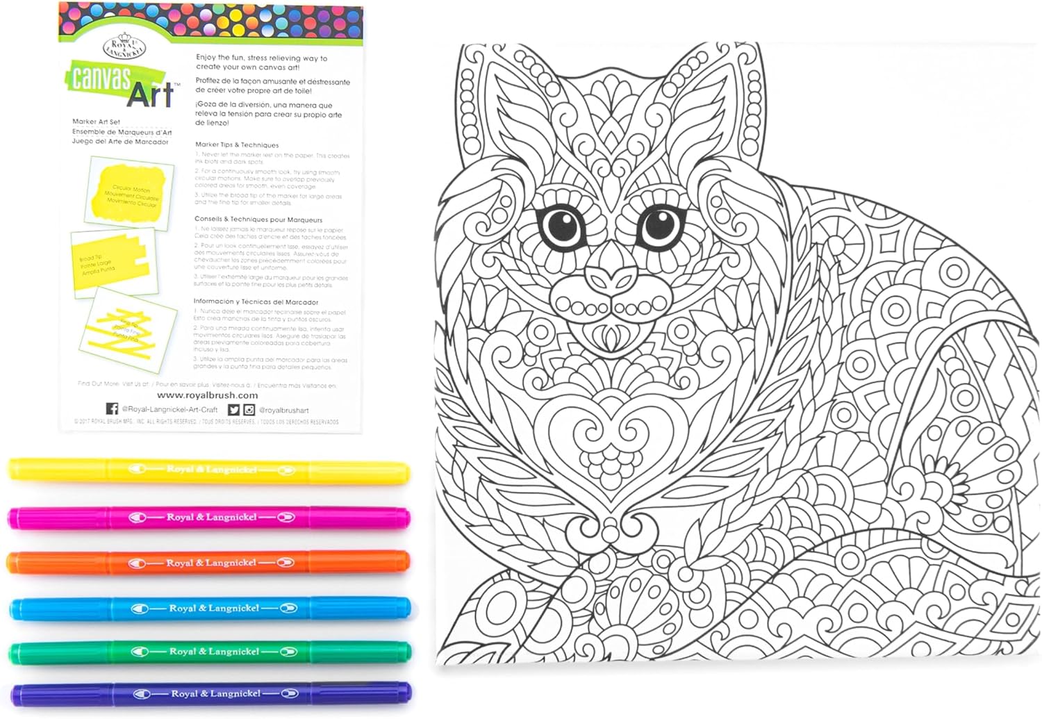 Canvas Art Marker Cat JB-43916_1