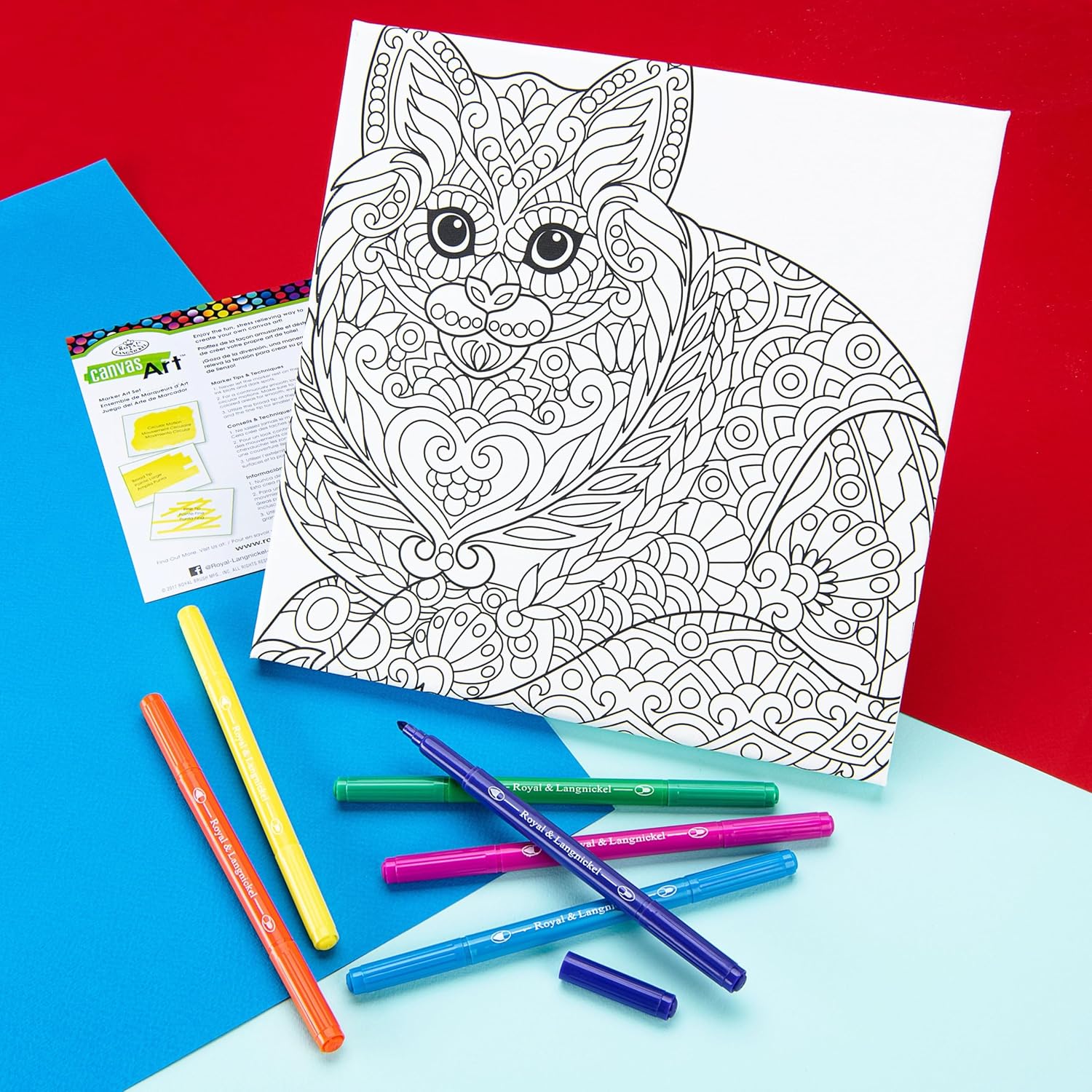 Canvas Art Marker Cat JB-43916_10789323-ec7a-4009-9ea4-c3db35d7f676