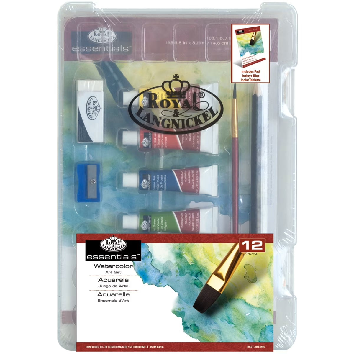 3T-Mini Clearview Watercolor Painting Set JB-43928