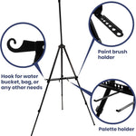 Trekker Aluminum Black Easel JB-43959_1