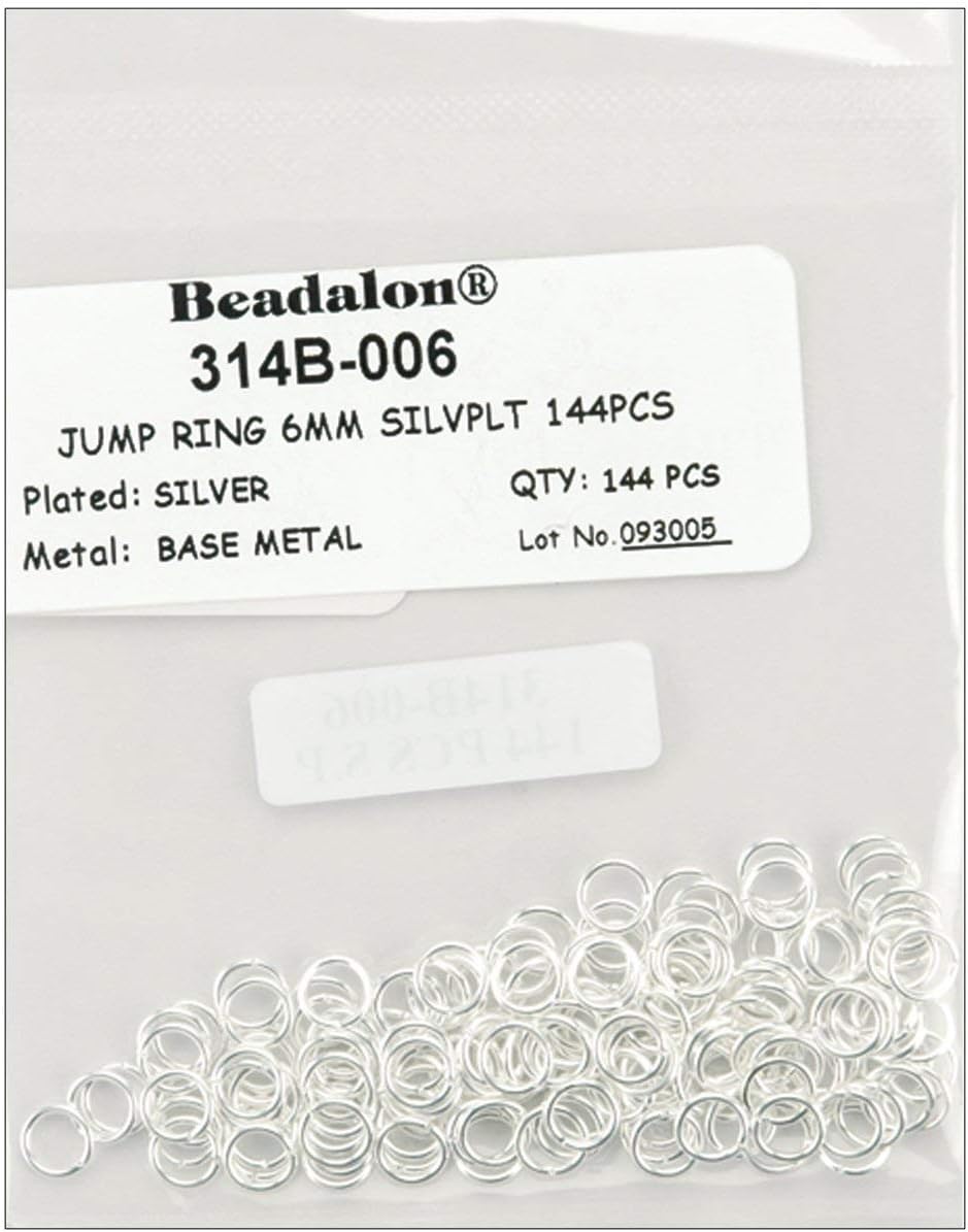 6MM SILVER PLATED JUMP RINGS JB-43964
