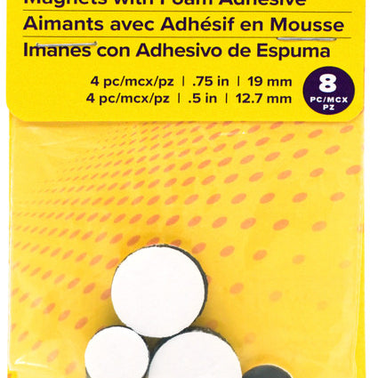Round Magnets W/Foam Adhesive 30 JB-43981