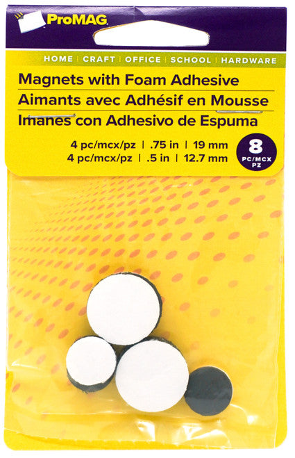 Round Magnets W/Foam Adhesive 30 JB-43981