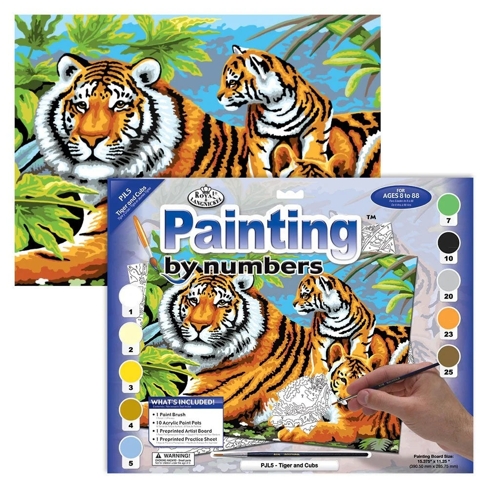 Tigers & Cubs Paint By Number 30 JB-44009