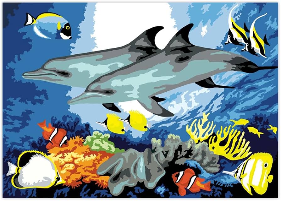 Dolphins Paint By Number 30 JB-44017_203fb574-d5d9-4ee1-9dc2-a44dc1b4183d