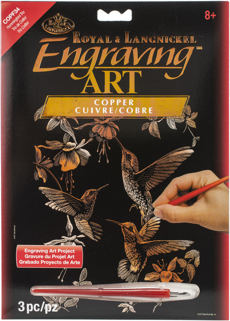 Hummingbird Trio Foil Engraving 30 JB-44024