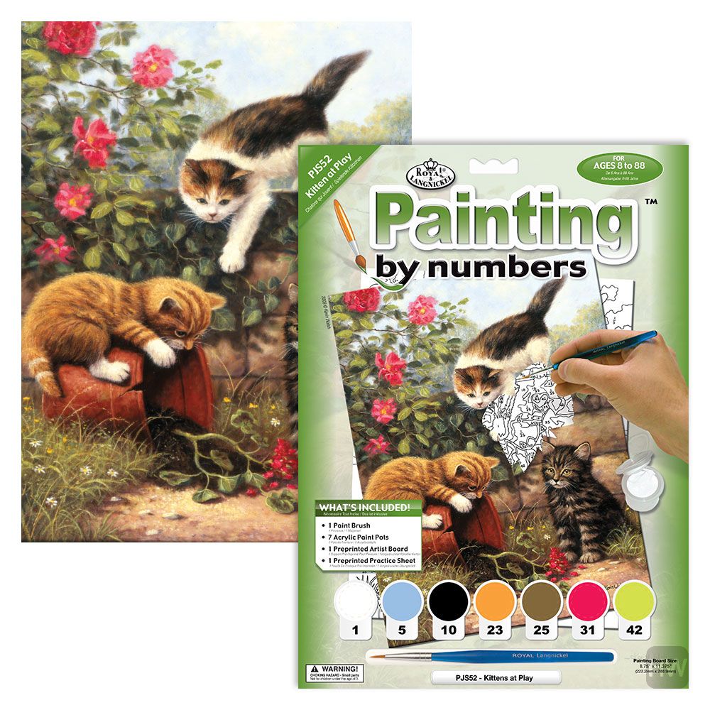 Kittens Play Paint By Number 30 JB-44028