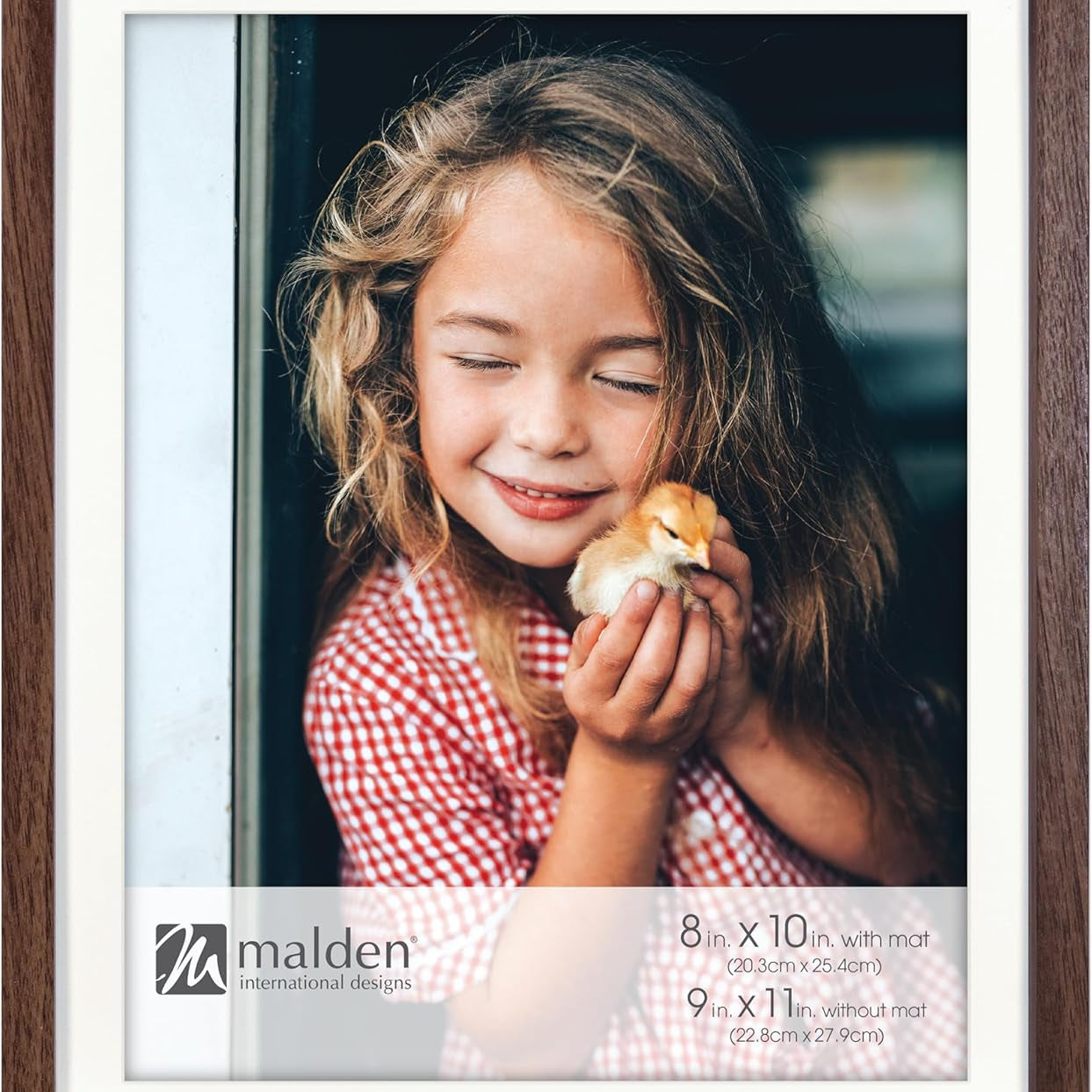 8X10 Walnut Frame Matted 30 JB-44040