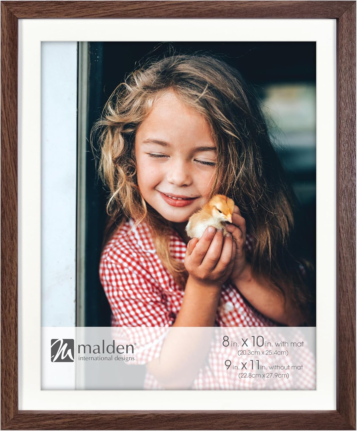 8X10 Walnut Frame Matted 30 JB-44040
