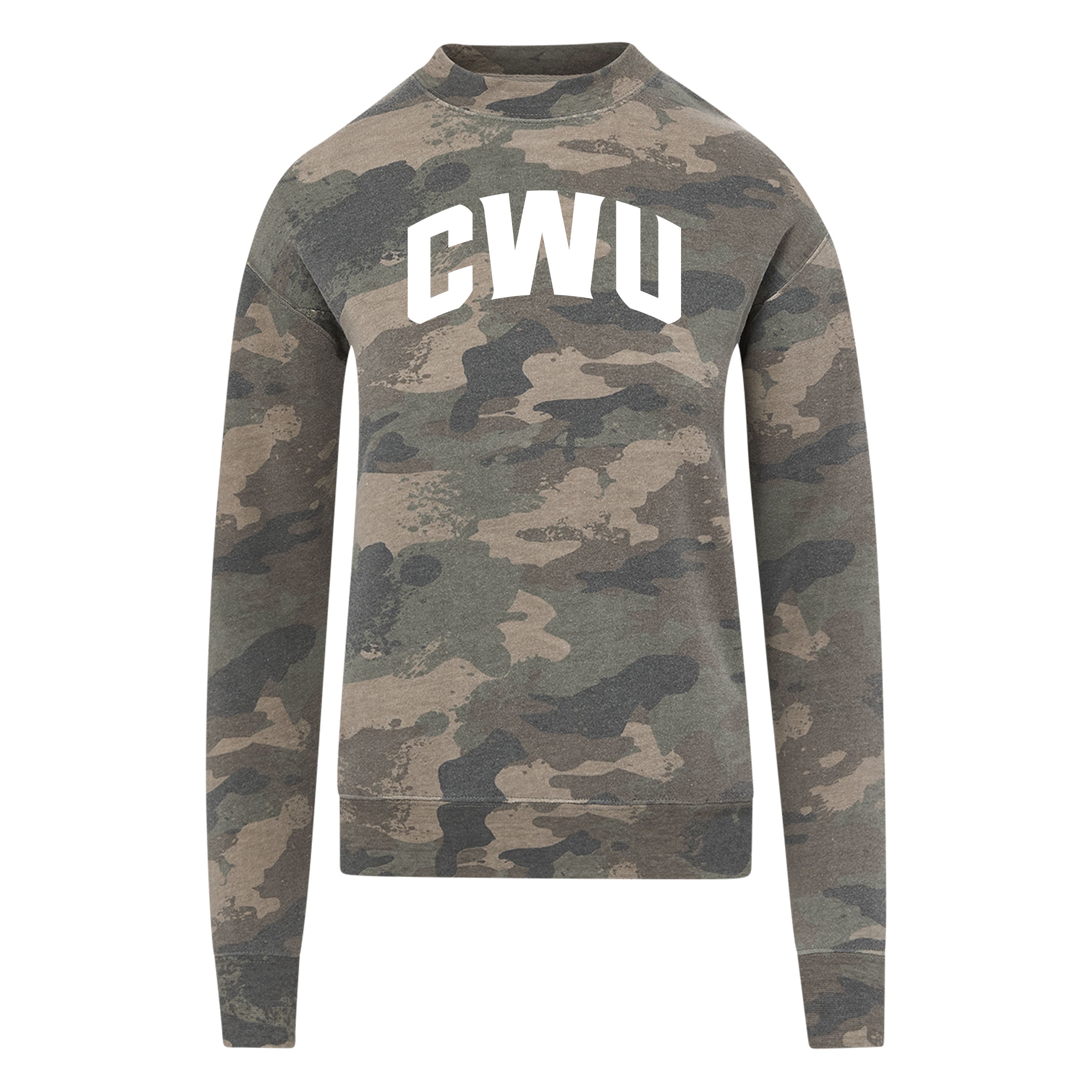 CWU Camo Fleece Crewneck Sweatshirt 60 JB-44050