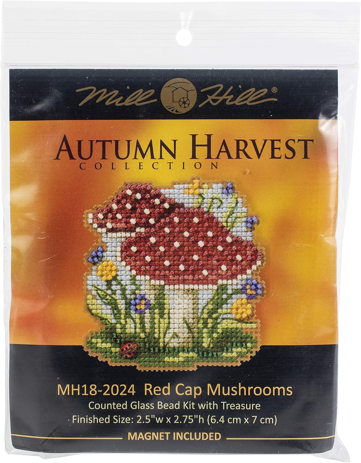 Mushroom Cross Stitch 30 JB-44075