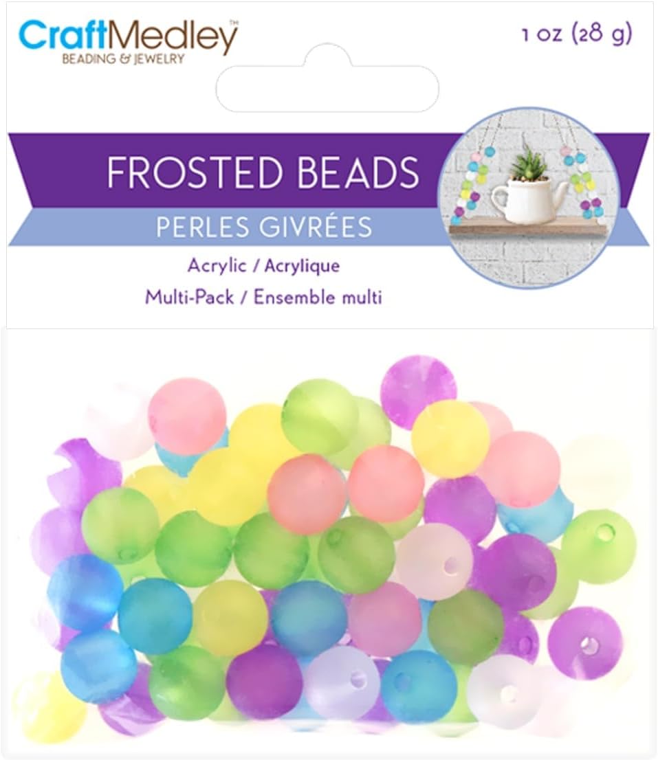 Frosted Round Beads 30 JB-44148