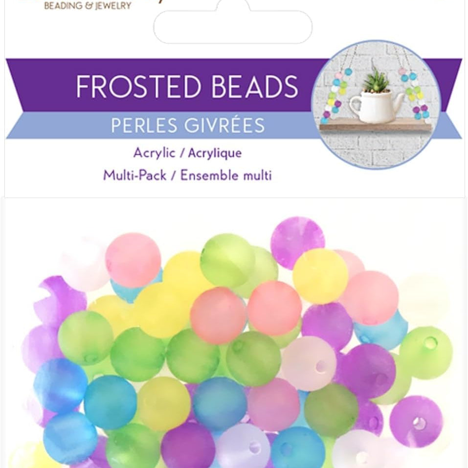 Frosted Round Beads 30 JB-44148