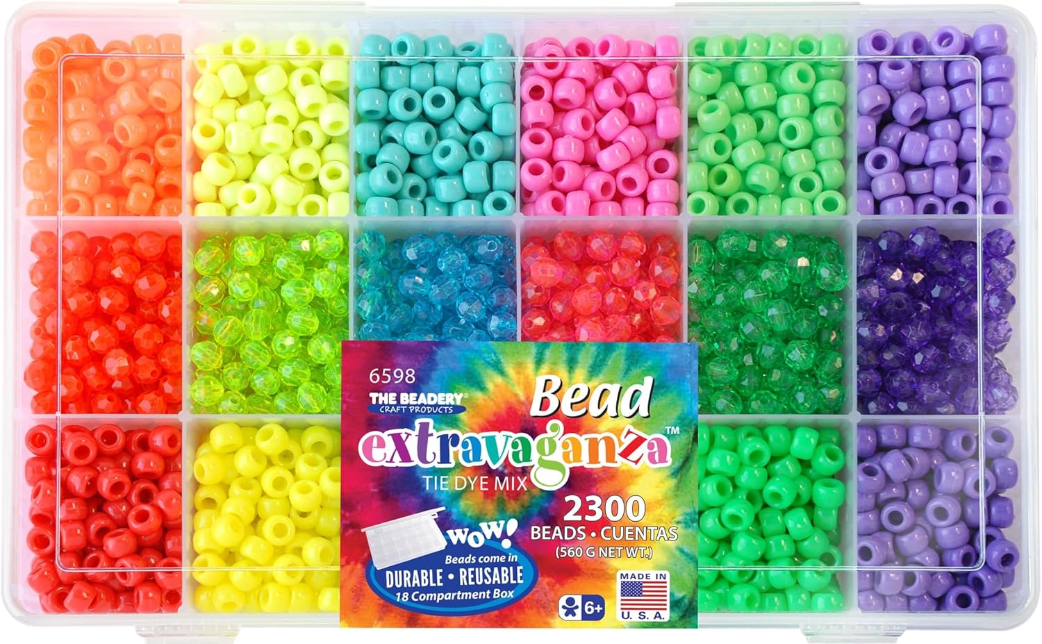 Tie Dye Pony Bead St 30 JB-44152