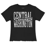 Cropped CWU Short Sleeve Cut Off Tee Shirt 60 JB-44252_BLACK